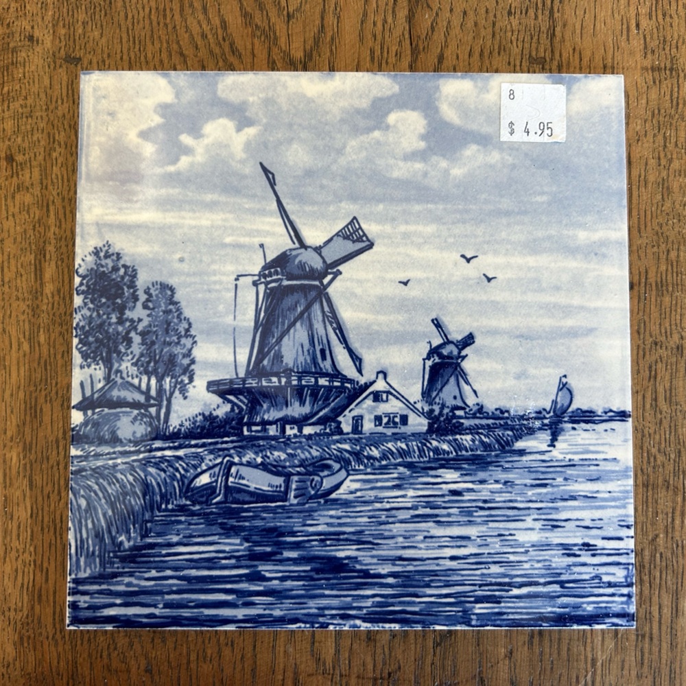 Delft Hand Painted in Holland Tile